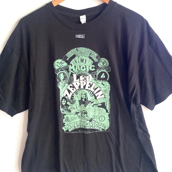 (B52) Led Zeppelin Electric Magic Black T-Shirt concert Shortsleeve, Sz XXL, NWT - Picture 3 of 8